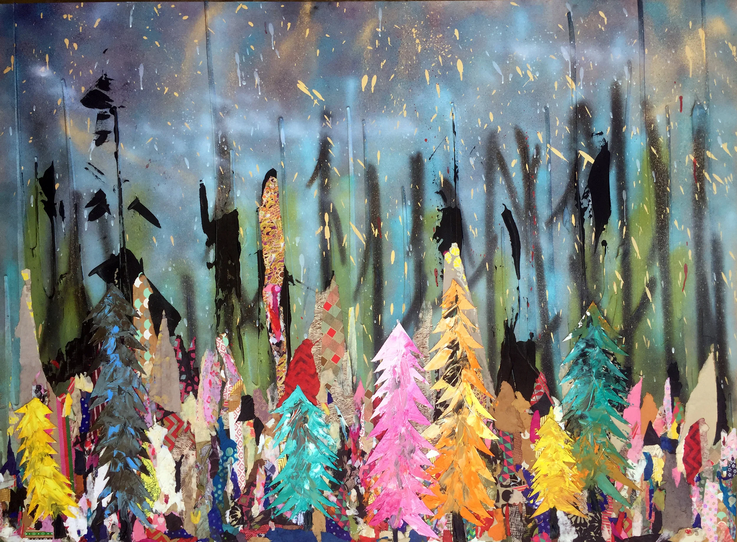 Essi Zimm "Aurora Borealis amongst the Candy Trees - Part 1"