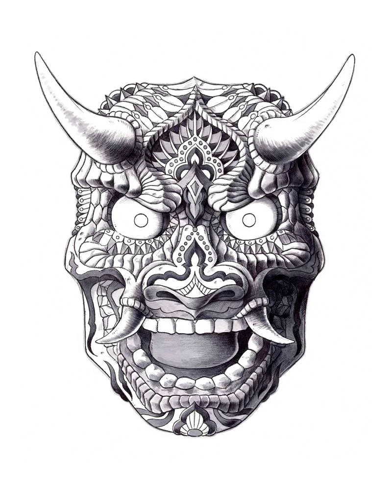 Japanese Demon Mask v2