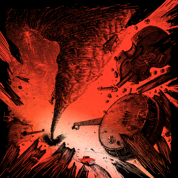 Zeb Love “The Air Was Heavy” two color silkscreen on 100lb cougar smooth 12 x 12 inches Edition of 30, signed and numbered $35 Available in our PRINTS SHOP now