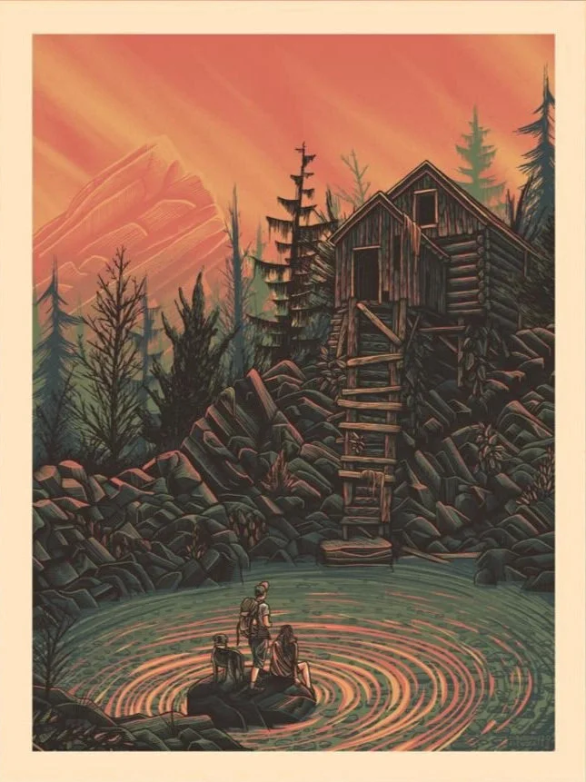 Luke Martin “A Movie Script Ending” five color screen print on french paper 24 x 18 inches Edition of 100, signed and numbered $80 Available in our PRINTS SHOP now