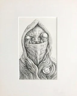The Greeter Emek archival ink on archival paper 16 x 13 x 1 (framed) $750