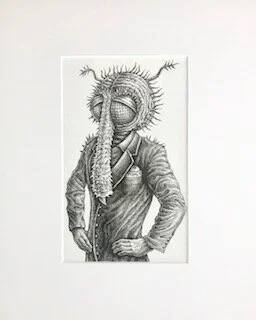 Dr. Proboscis Flaunts His Schnoz Emek archival ink on archival paper 16 x 13 x 1 (framed) $750