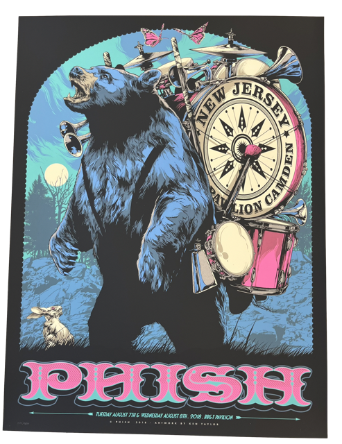 Phish - Ken Taylor - Pavilion Camden, New Jersey Print.png