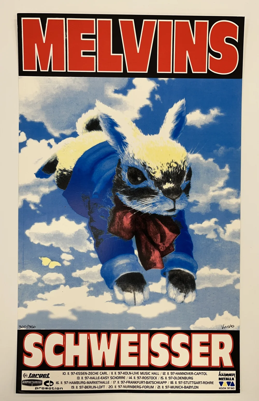 Kyuss × Melvins The Loft, Berlin Kozik Frank Kozik - 1995 - Kyuss Concert Poster – Nevermind Gallery