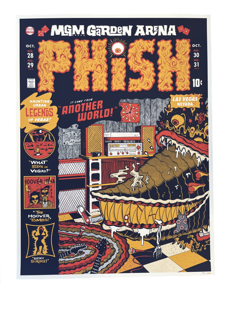 Phish - Ryan Besch - Another World, MGM Garden Arena, Las Vegas Print.png