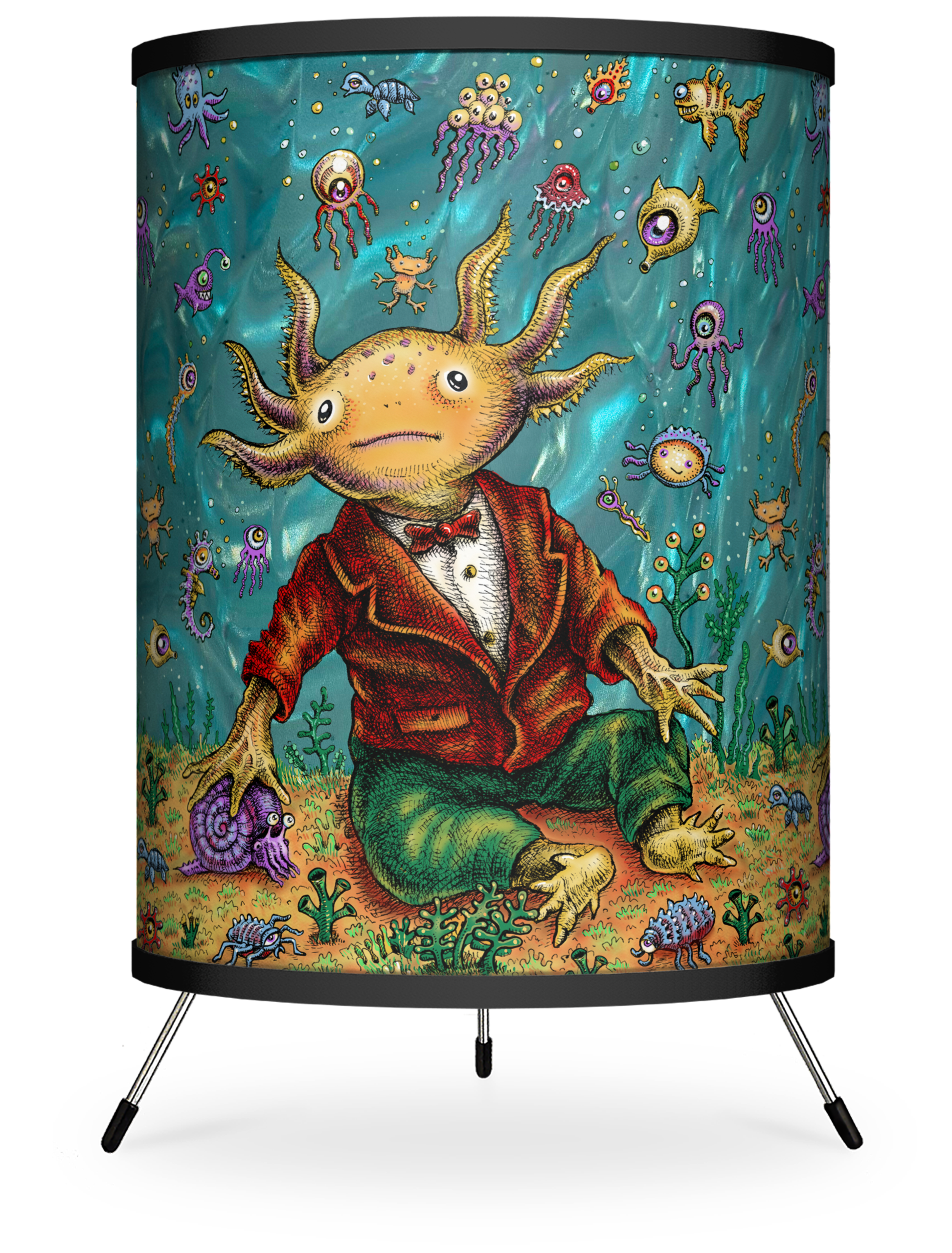 EMEK Axolotl Tripod Lamp - Undersea Variant