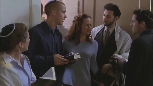 Judah Lazarus and Ryan Goslin in the feature film The Believer