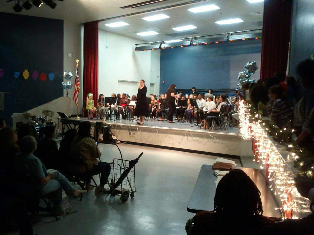 The view from the audience is never the view from backstage. (Winter Concert, circa 2011)