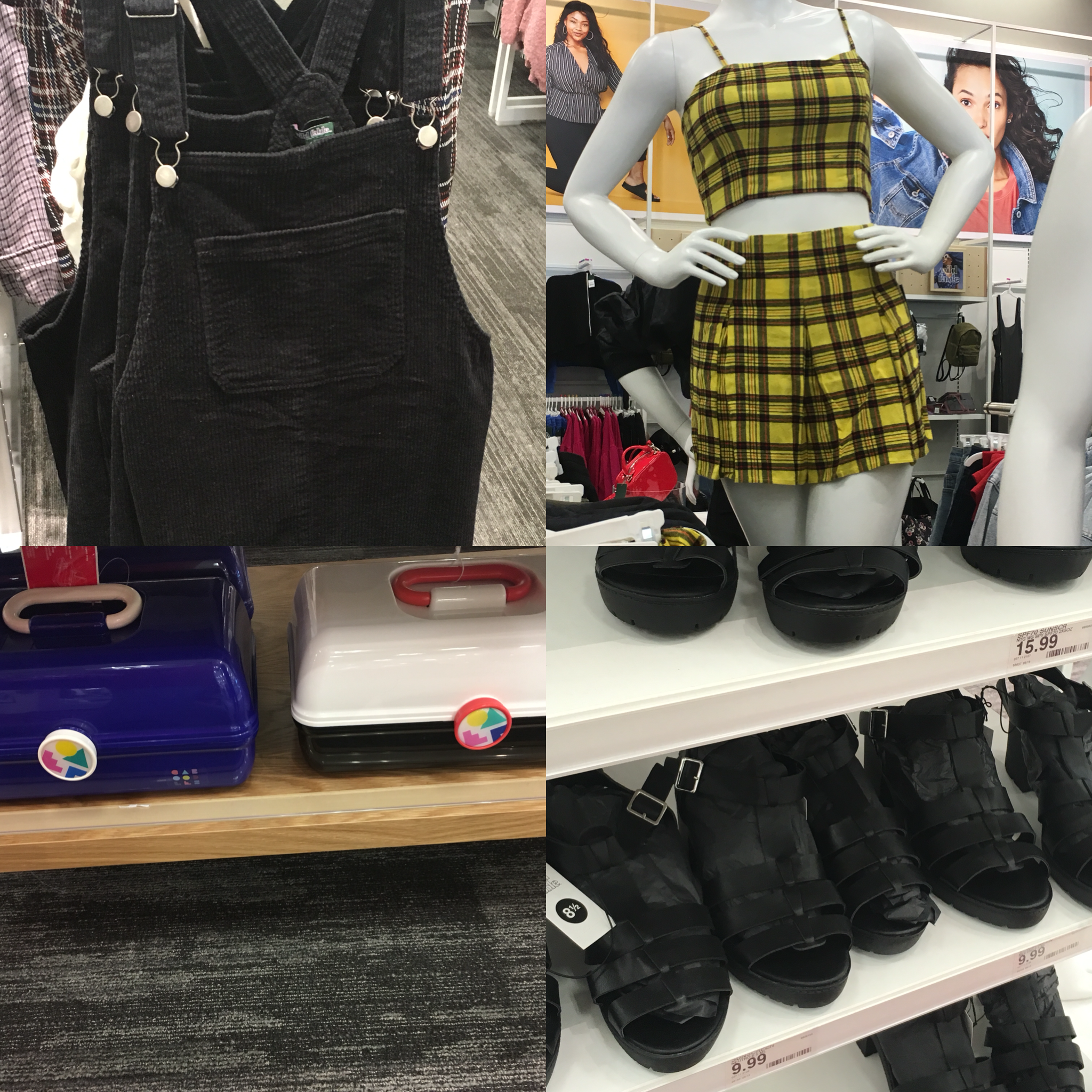 Actual Target women’s clothing display from 2018. If there was any doubt that the 90s are beyond back, this should put it rest.