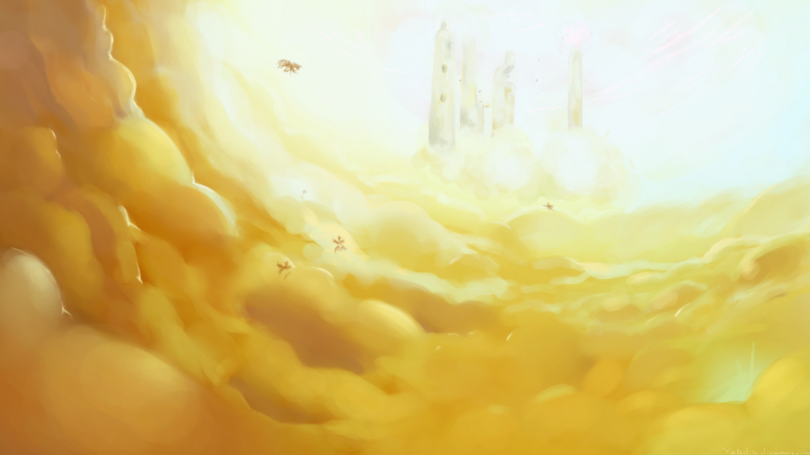 ‘Above there are Golden Clouds’ - Artist Unknown