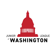 Silhouette of the Washington, D.C. Capitol Building with the text 'Junior League of Washington'.