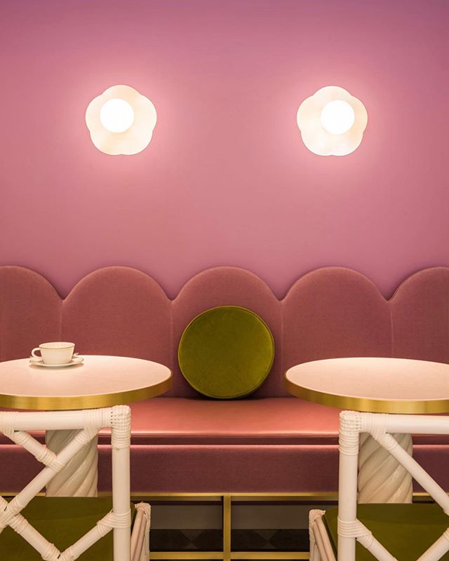 Ladur&egrave;e Tokyo by @indiamahdavi .
.
#madeleineinteriors #indiamahdavi #inspiration #designincolour #color #colorfulinterior #colorfulinteriors #pinkinteriors #greeninteriors #contemporarydesign #classicdesign #hospitalitydesign #eclecticdesign 