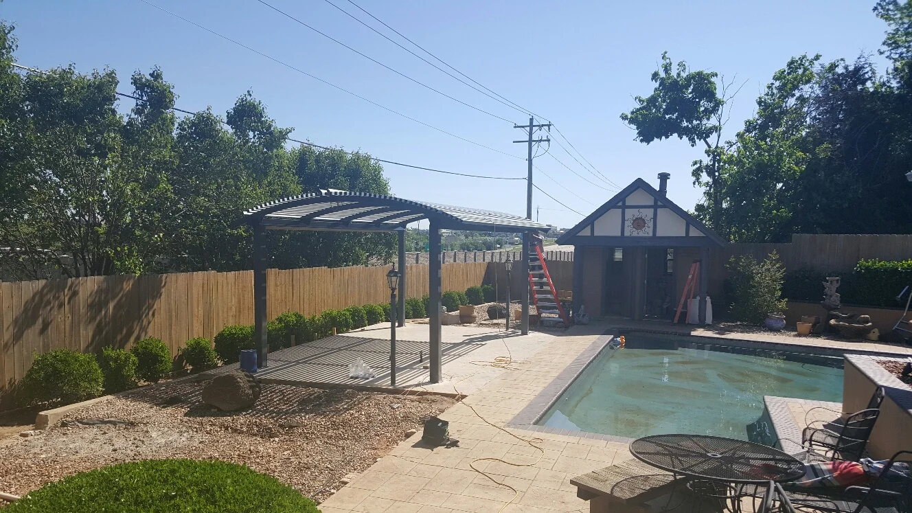 Steel Shade 4-Post Pergola