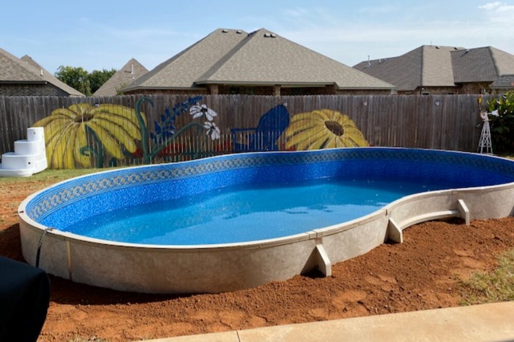 Above Ground Pools And Hot Tubs, Semi Inground Pools Okc