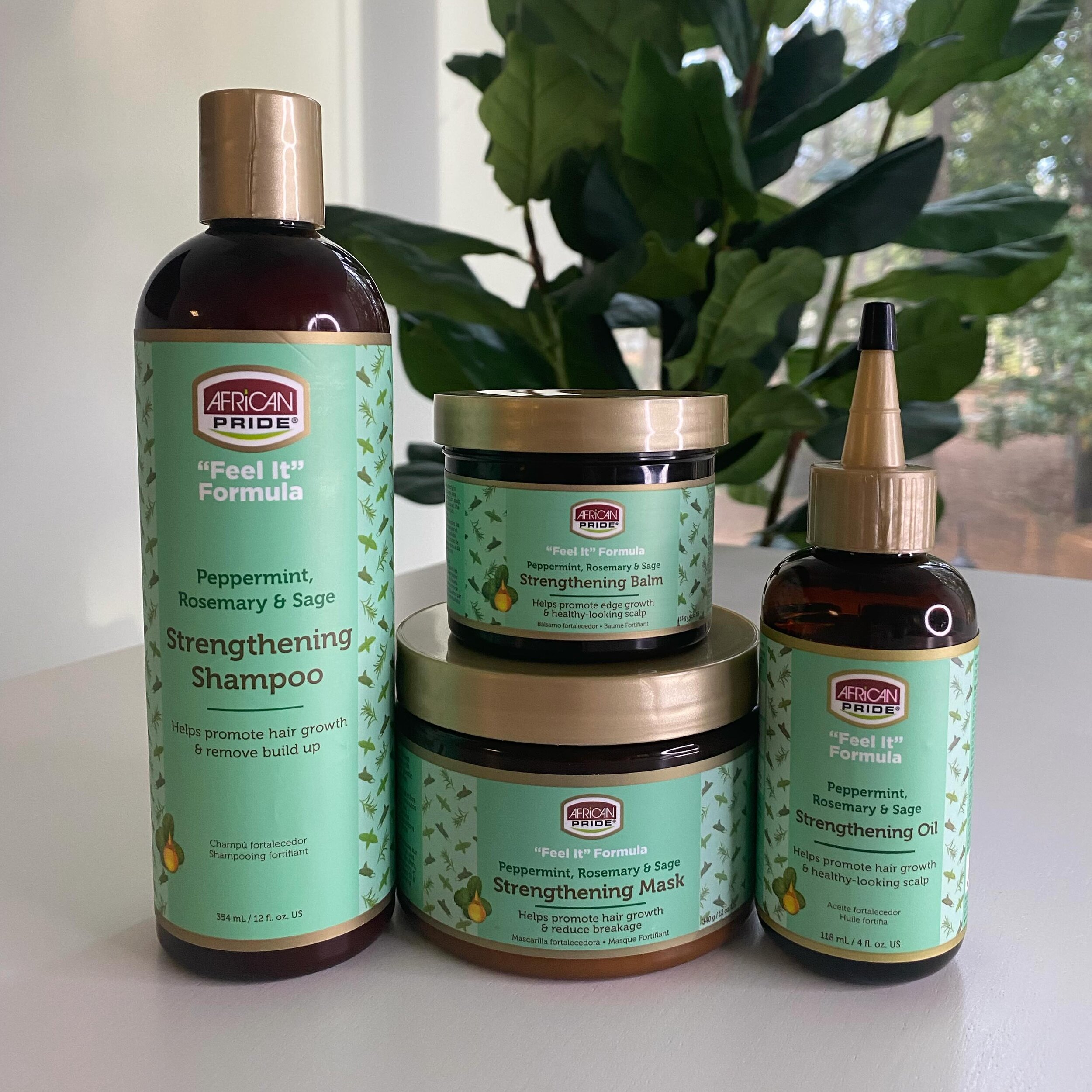 African Pride&rsquo;s new &ldquo;Feel It&rdquo; Formula collection now available at Target and Walgreens! Look for the minty green labels! #productdesign #packagingdesign #graphicdesign #haircare #tiffanycharesse