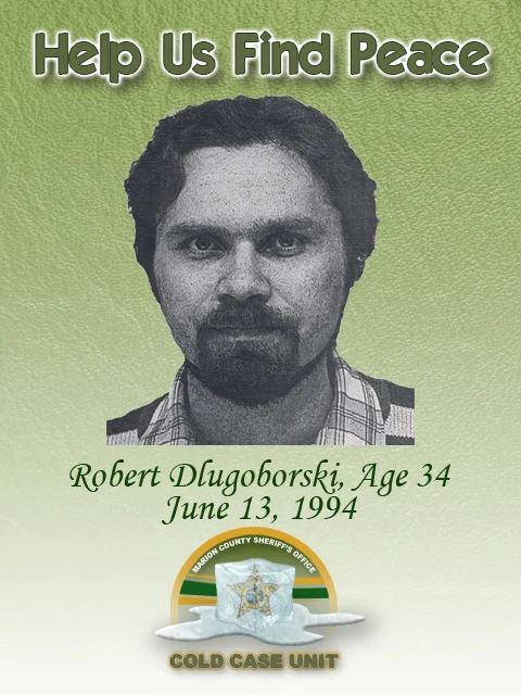 Robert Dlugoborski was found shot to death in his 1989 white in color Ford F250 truck in front of Associated Fruit Packers at 1180 SE 114 St. Rd. in Ocklawaha, Fl. If you have any information regarding this case, call (352)369-6831. You may also remain anonymous by contacting CrimeStoppers at (352) 368-STOP.