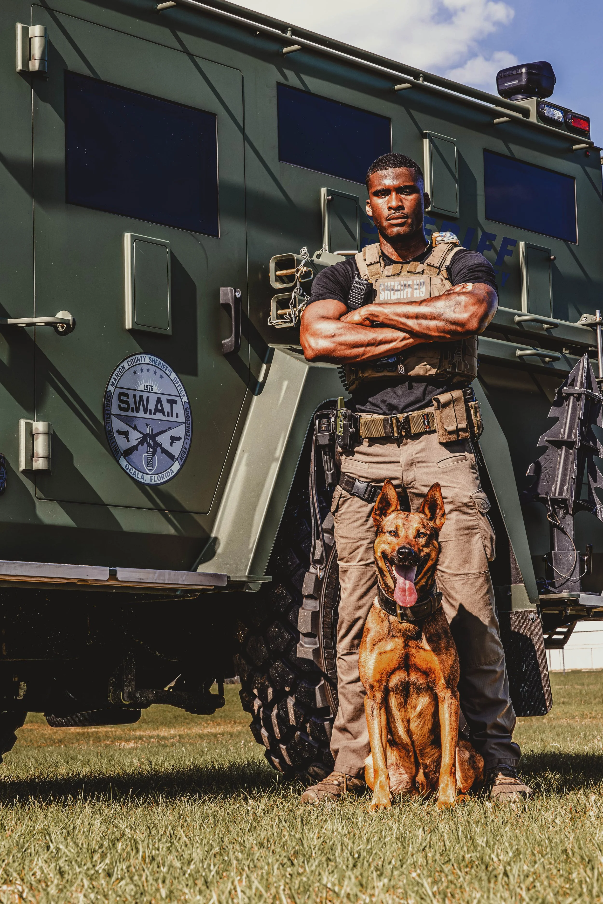   K-9 Corporal Jarrick Donely    K-9 partner “Carrier”    jdonely@marionso.com  