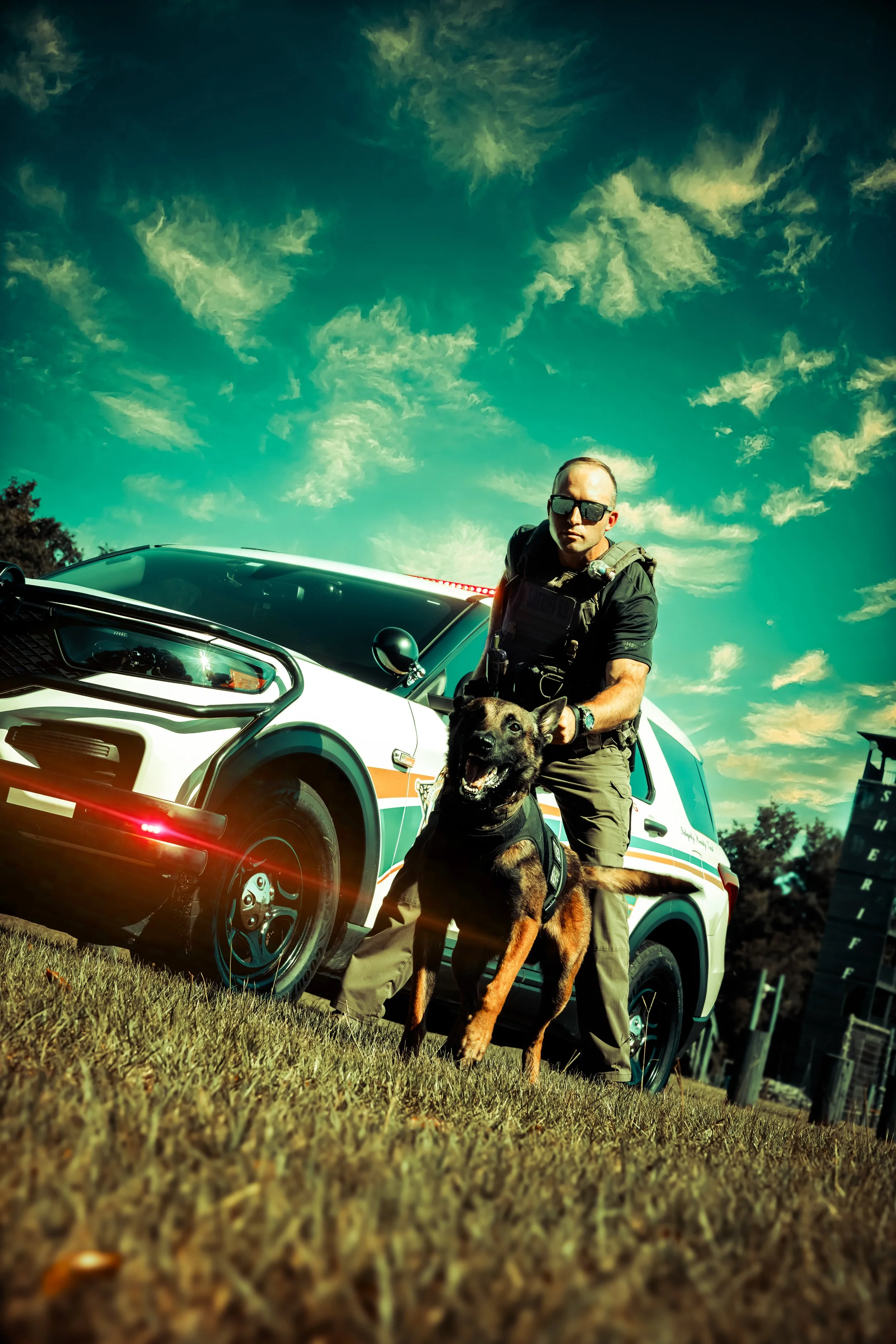   K-9 Corporal Timothy Fretts    K-9 partner “Gunner”    tfretts@marionso.com  