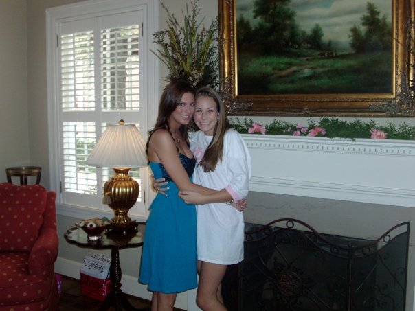  Veronica of Four Threads and I on Bid Day in 2008. She was my big sister :) 