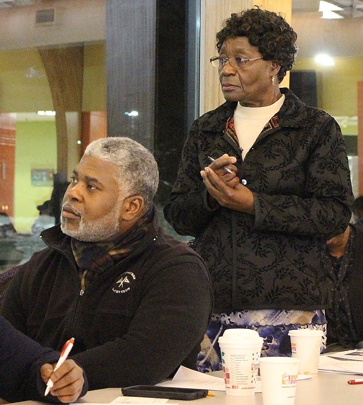 Hill North Management Team Chair Lena Largie (right) and Hill Alder Ron Hurt.