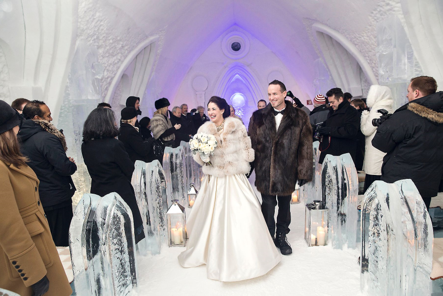 Ice Hotel Wedding 