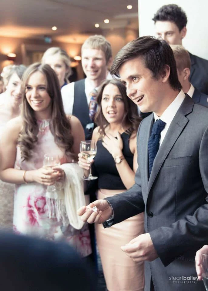 Iain Bailey's amazes guests at a wedding 