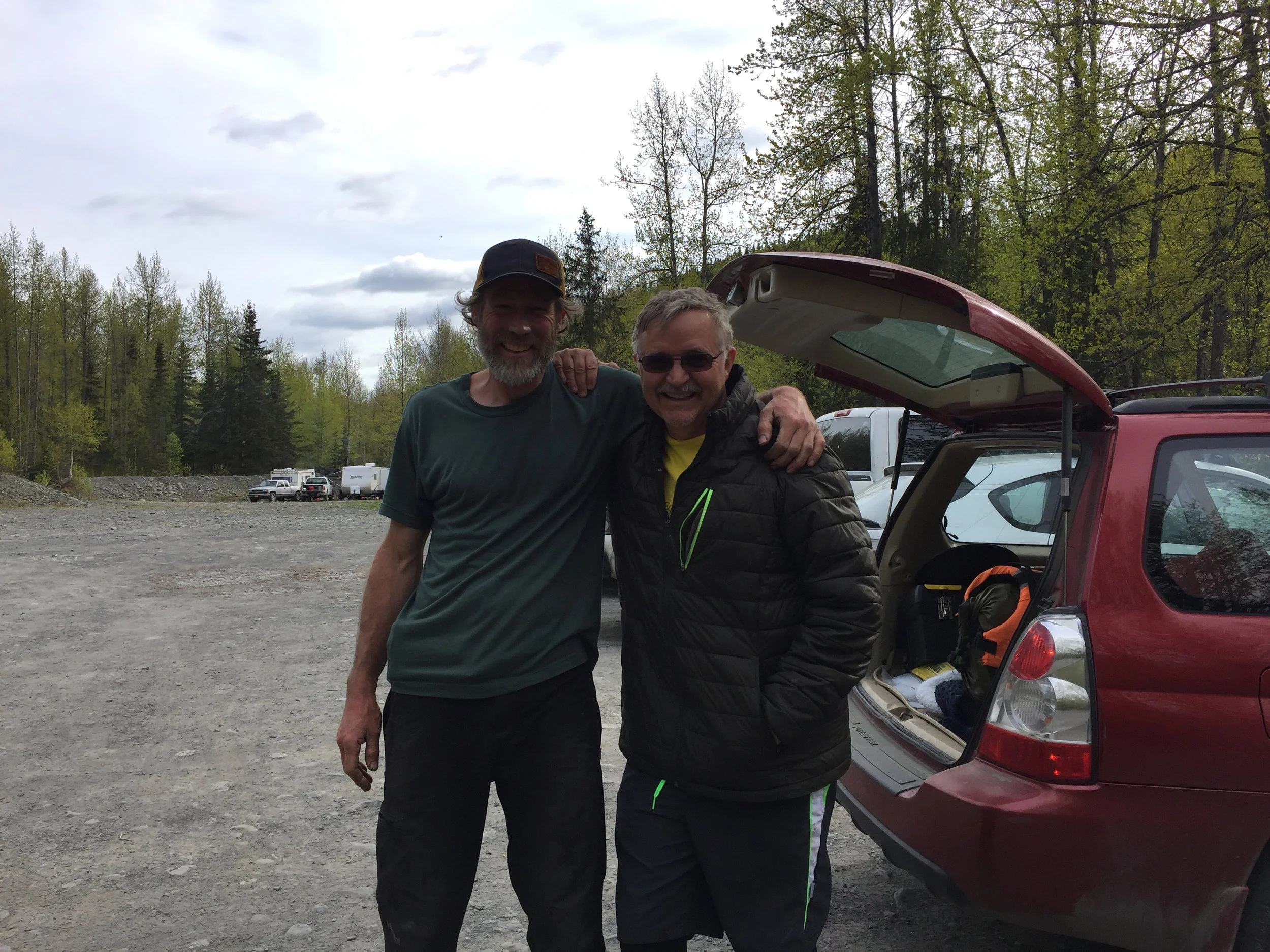 It was great to bump into Joel at the Hope campground. He took our packrafts and gave us a ride to the Resurrection Pass trailhead