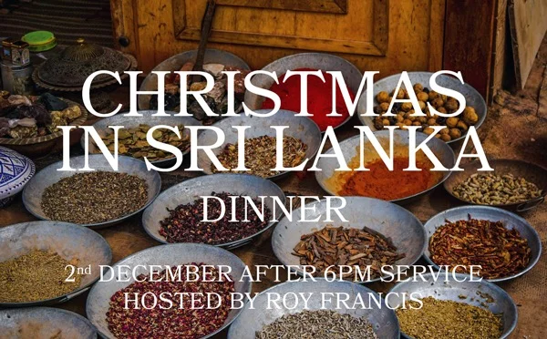 Christmas in Sri Lanka dinner