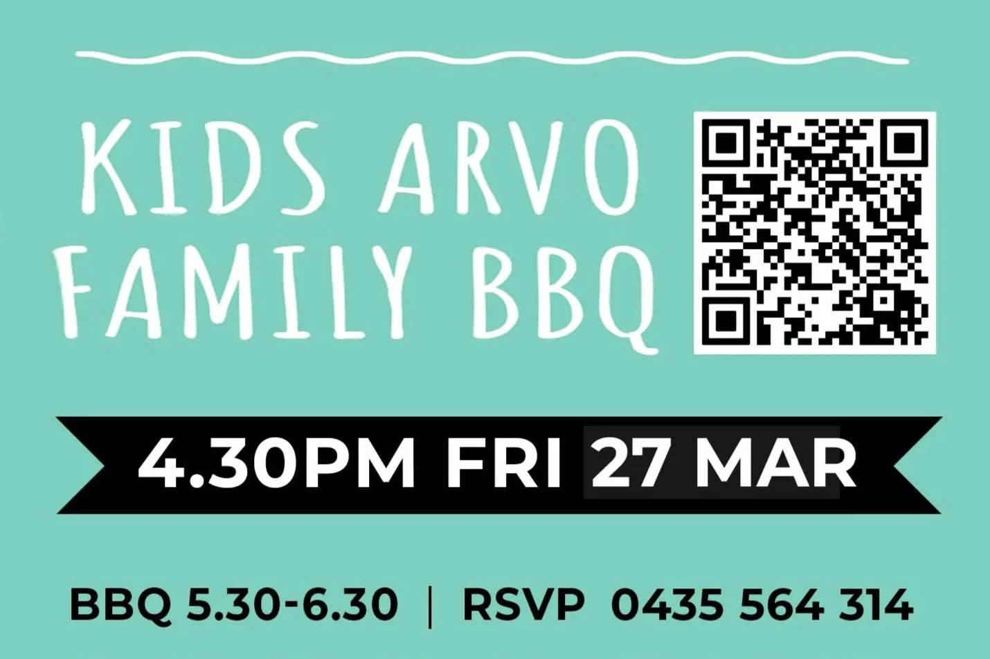 Kids Arvo BBQ