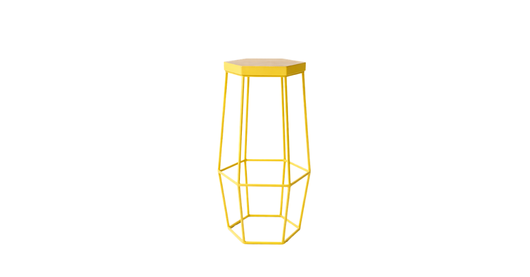 Hex Stool - Daffodil