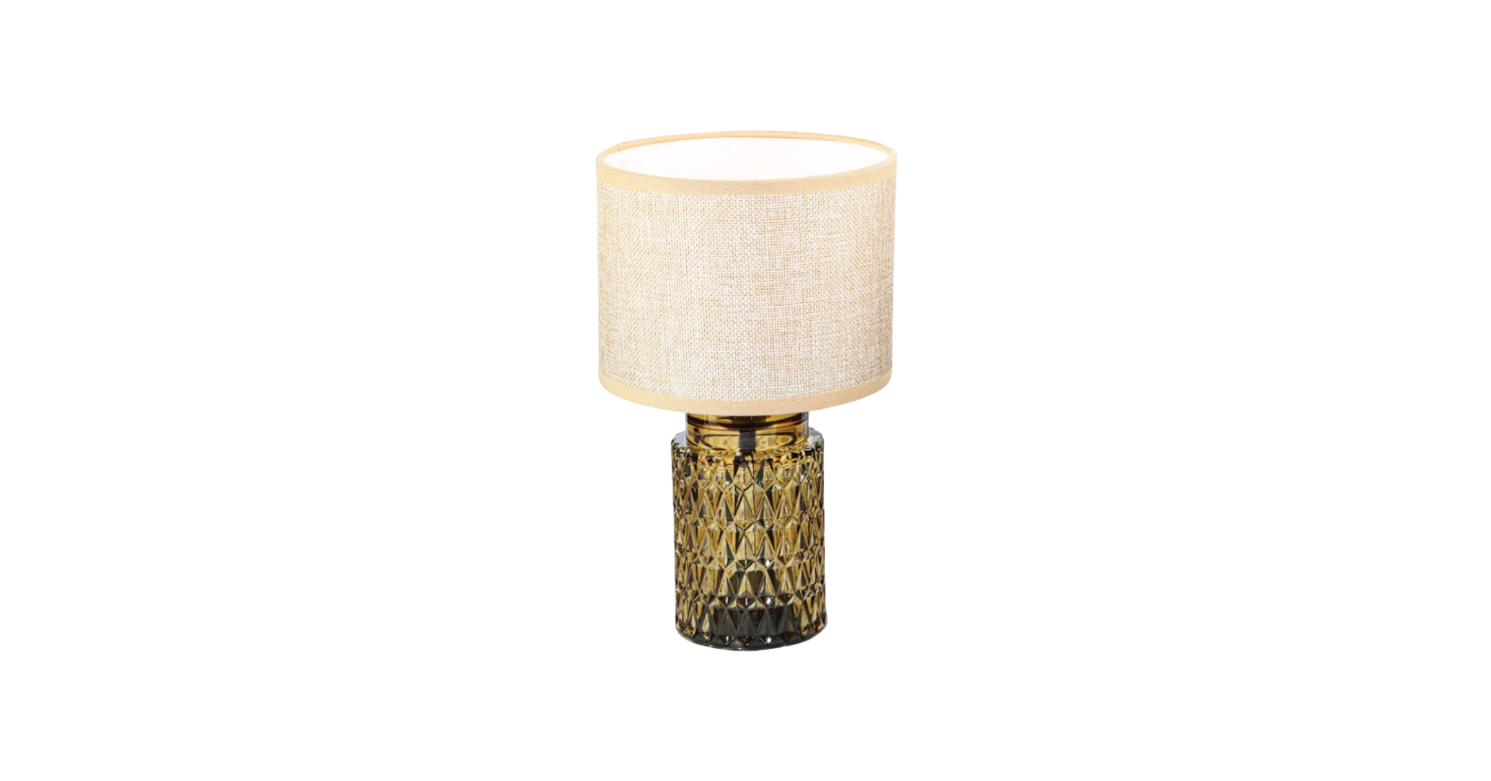 Table Lamp - Amber Cylinder