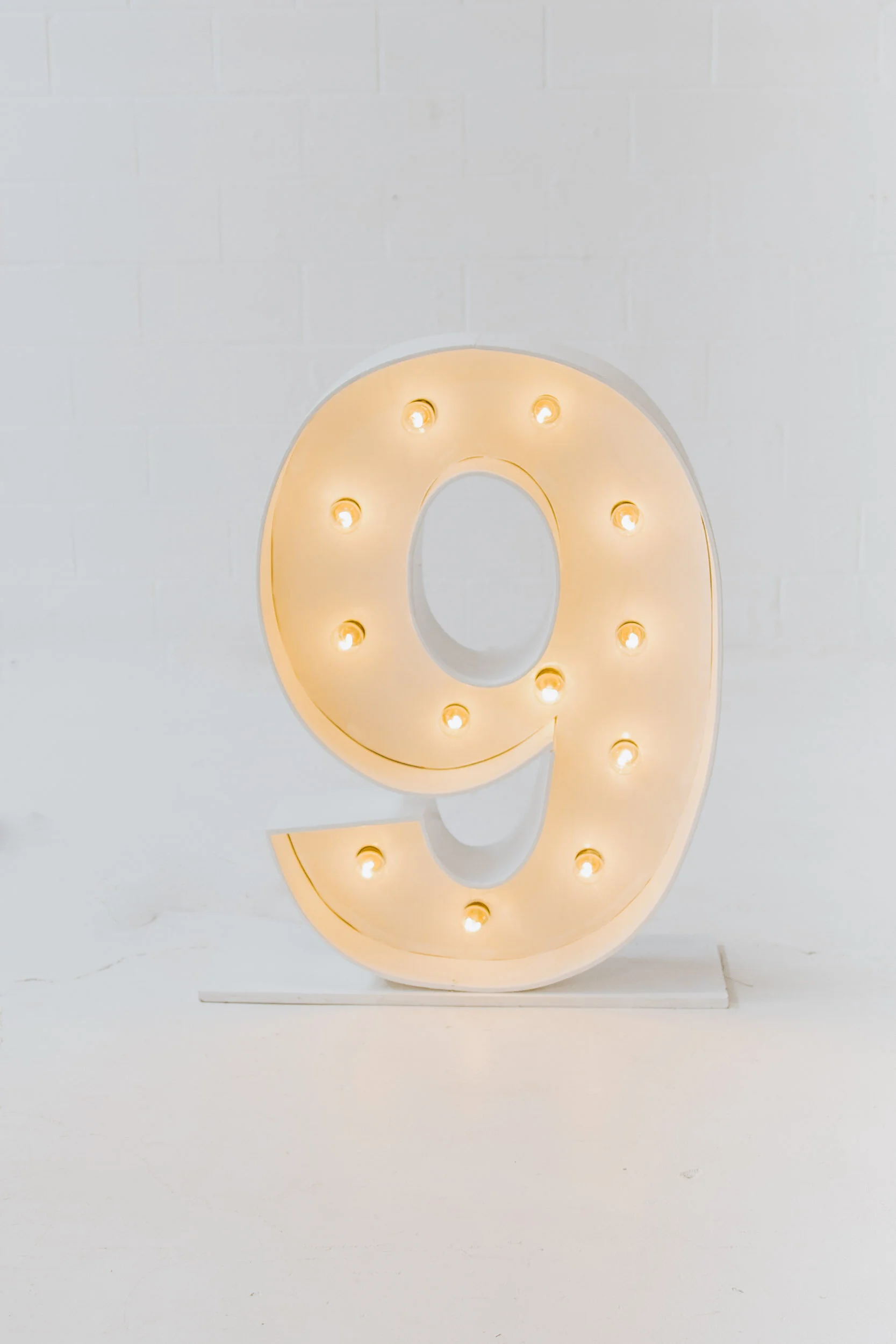 Illuminated Number 9
