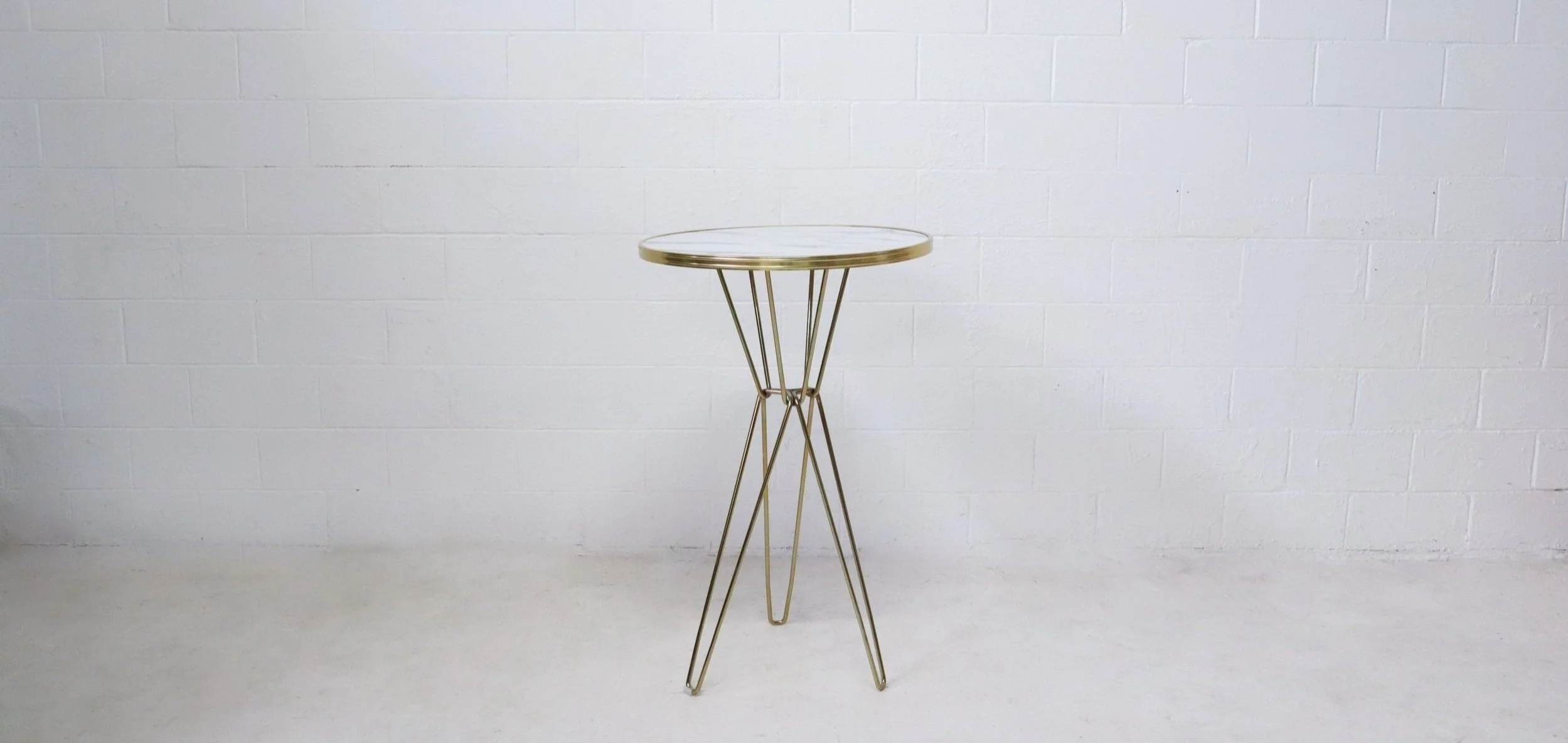 Spice Dry Bar - Gold with Marble Top