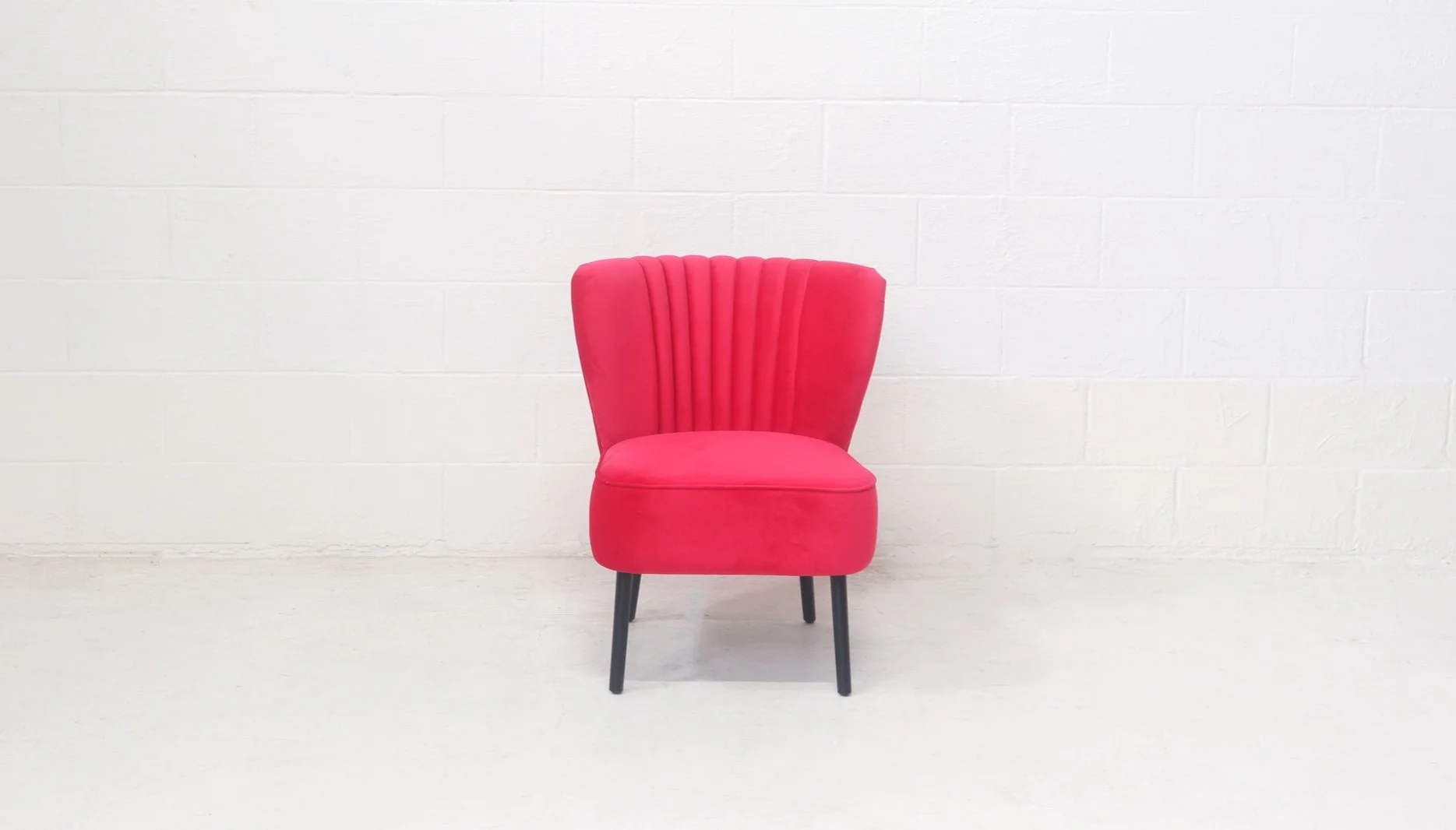 Coco Velvet Armchair - Hot Pink