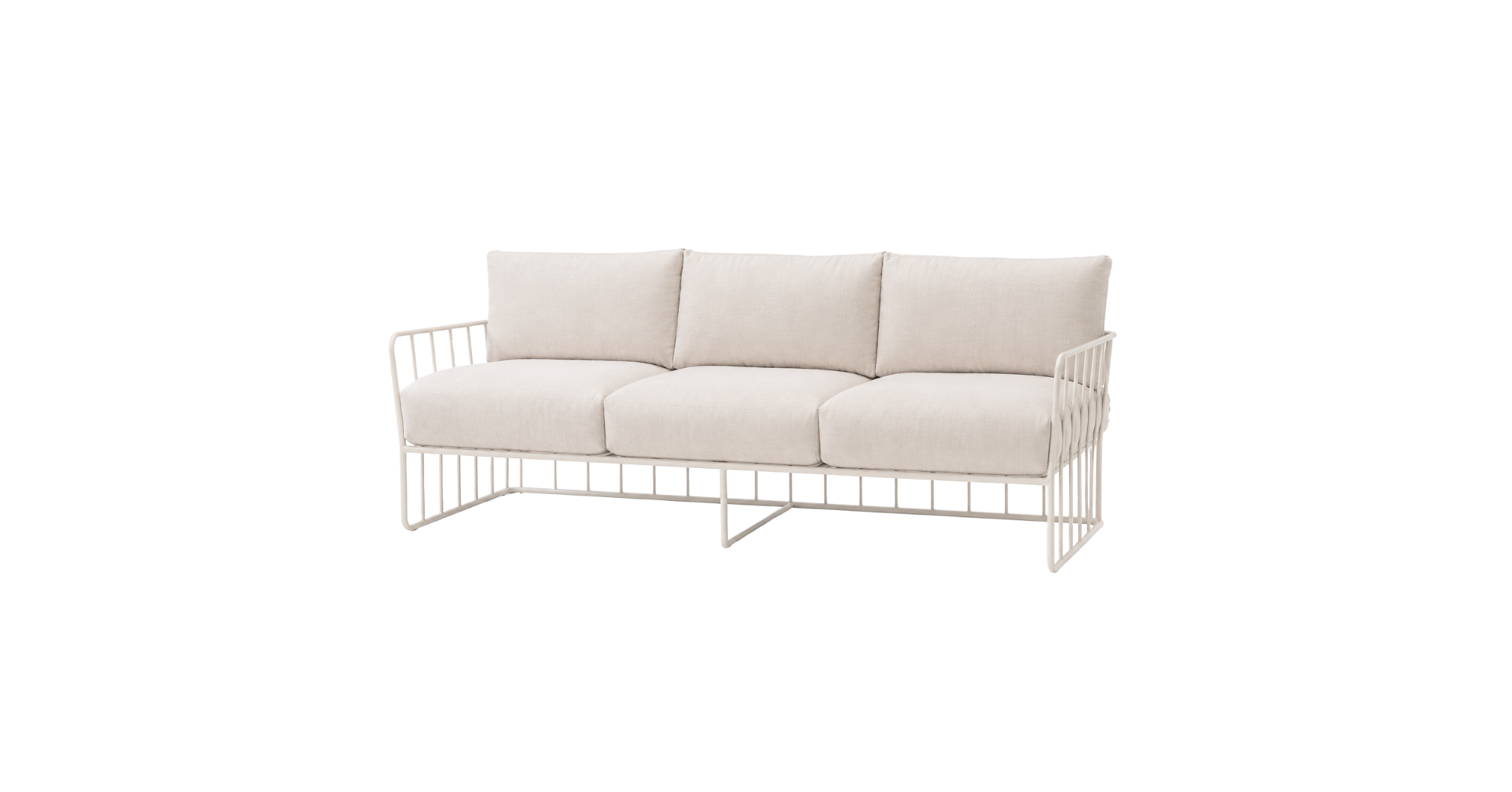 Metal Lounge - White