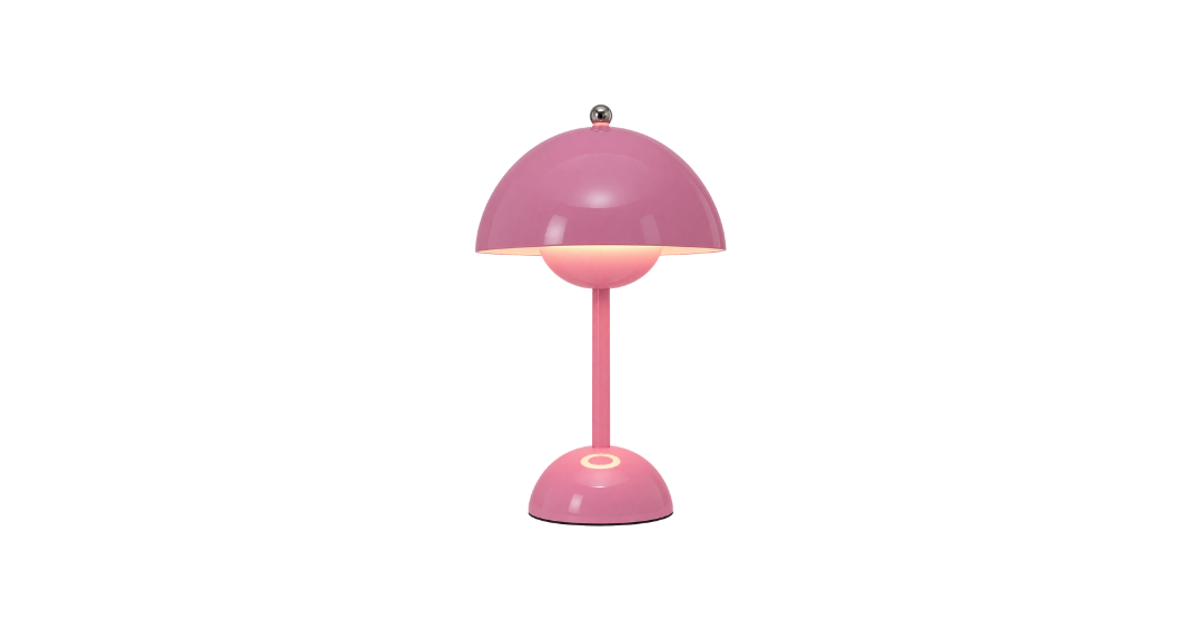 Flower Pot Table Lamp - Pink