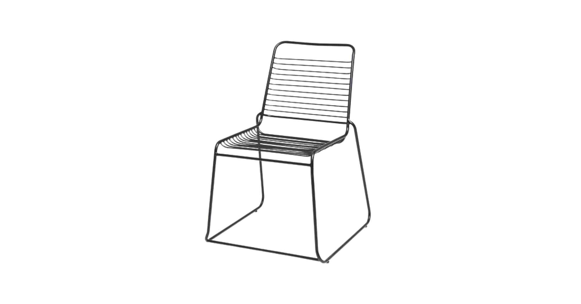 Wire Dining Chair - Black