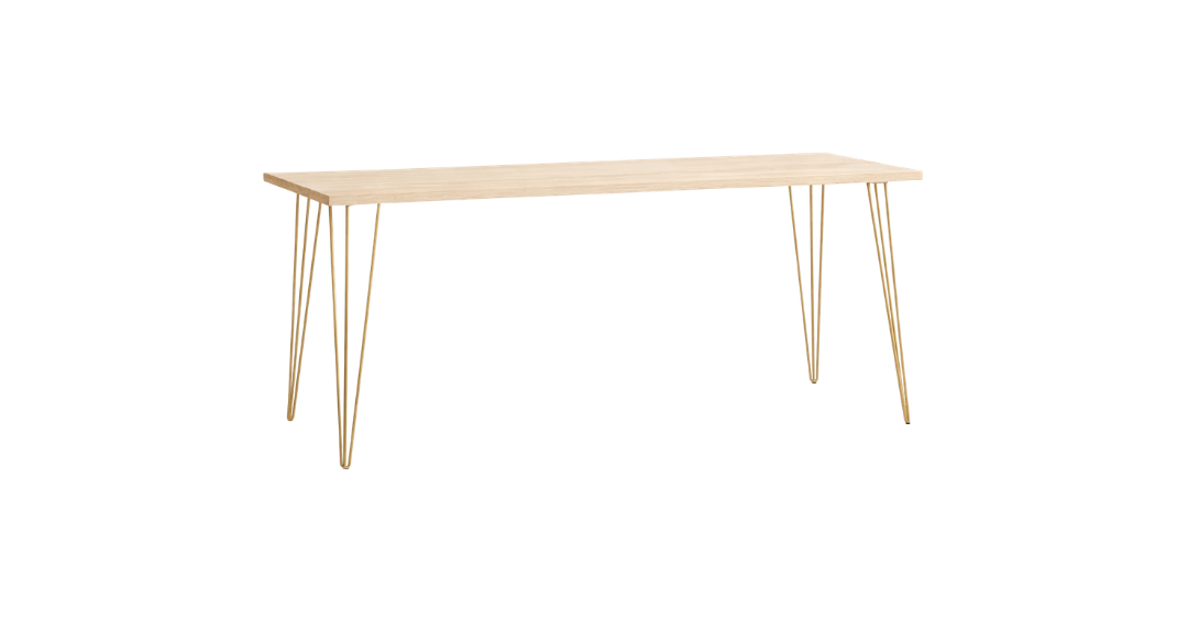 Long Hairpin Dry Bar - Light Oak