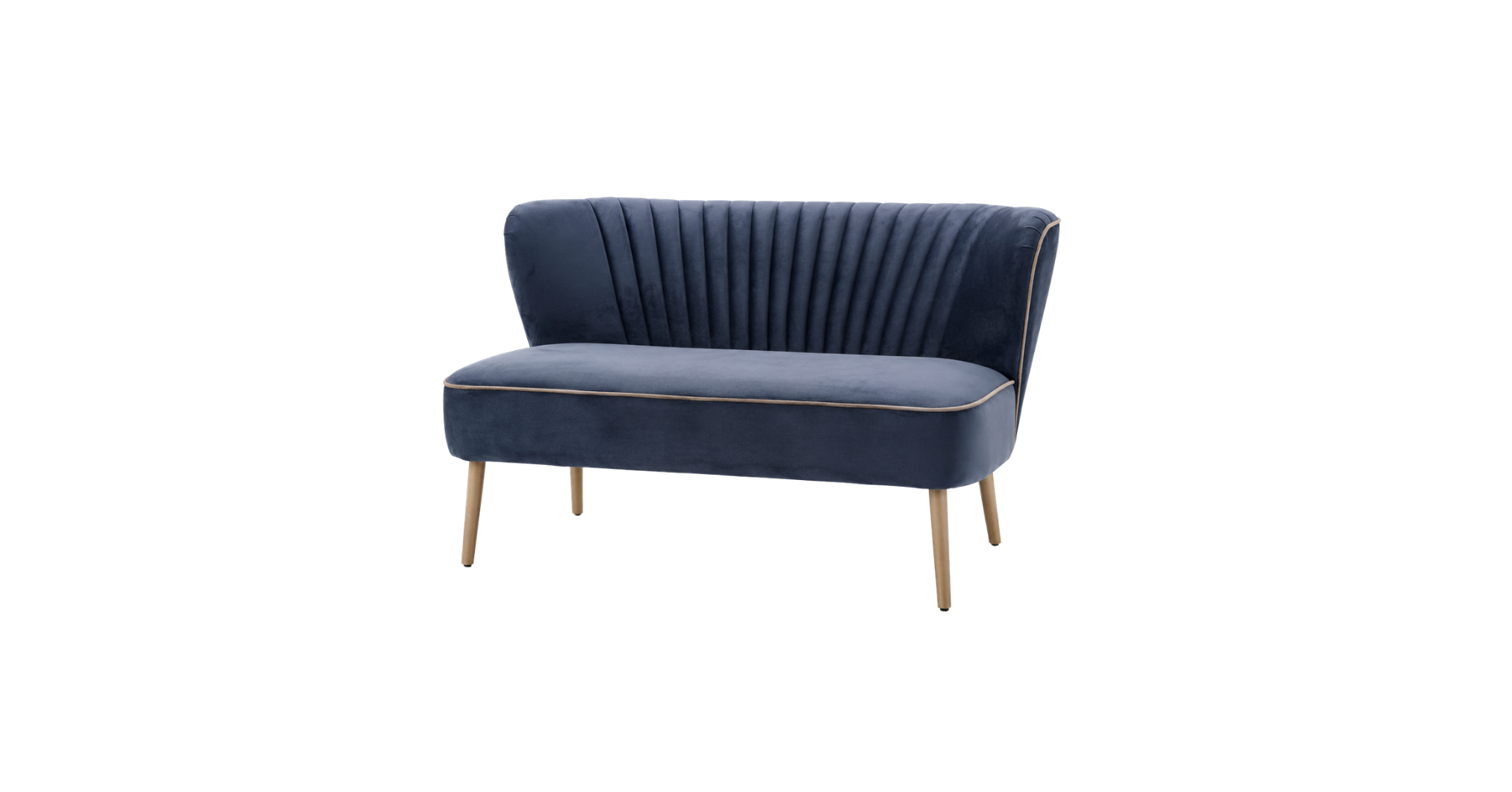 Coco Velvet Lounge - Steel Blue