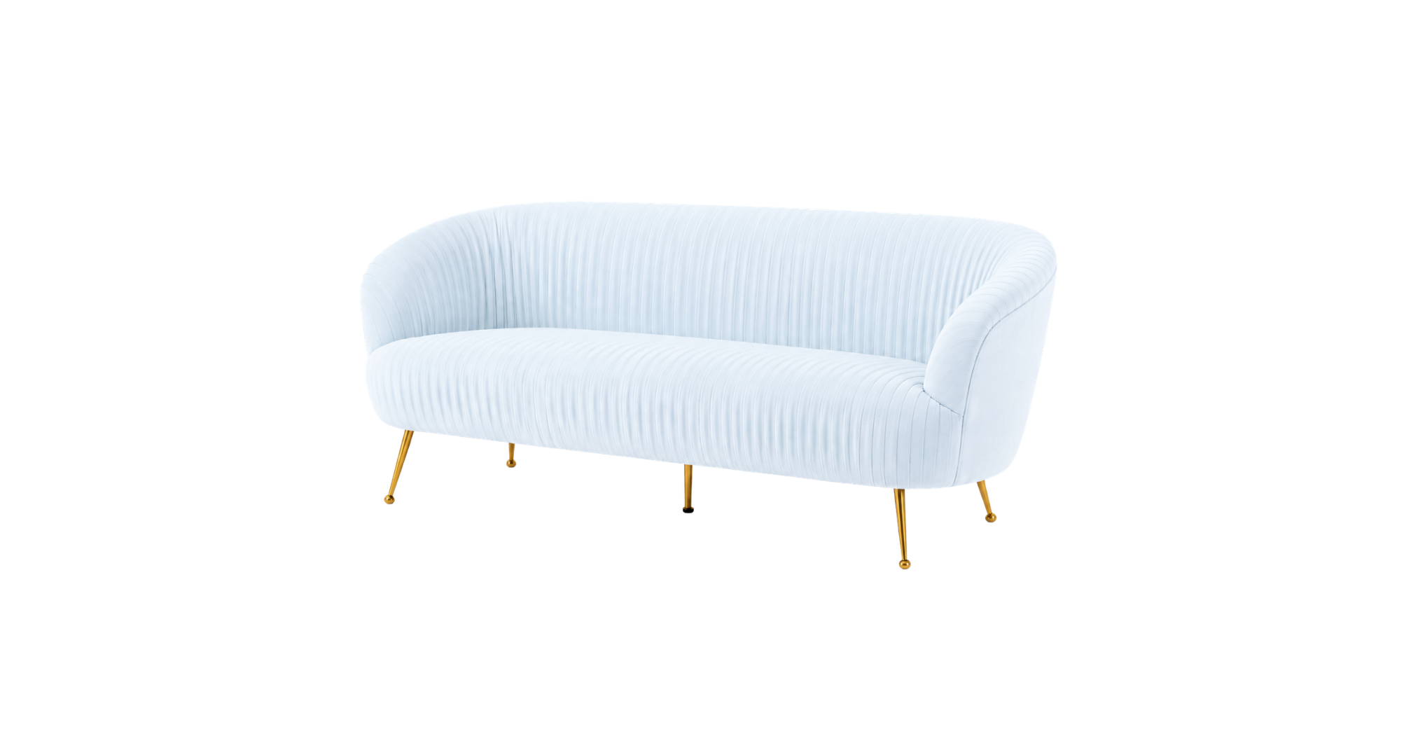 Perugia Velvet Lounge - Ice Blue