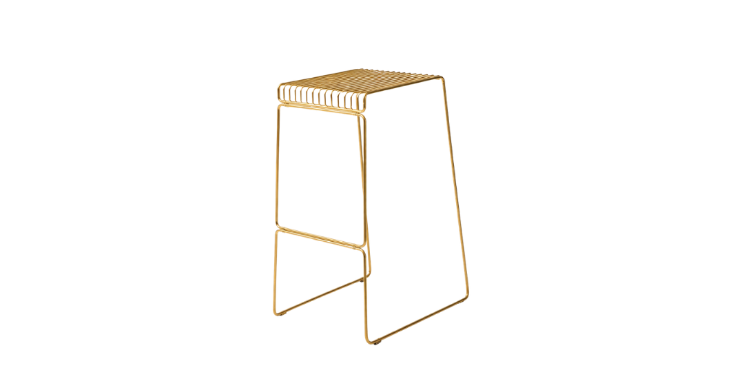 Sienna Wire Stool - Gold