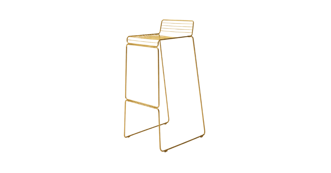 Lazio Wire Stool - Gold