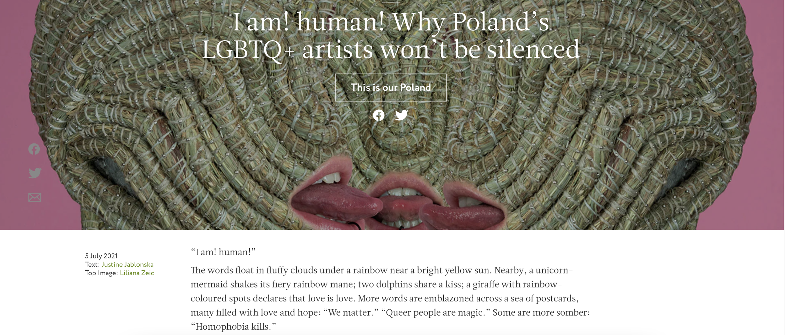 I am! human! Why Poland's LGBTQ+ artists won't be silenced