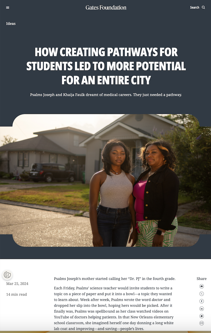 How creating pathways for students led to more potential for an entire city