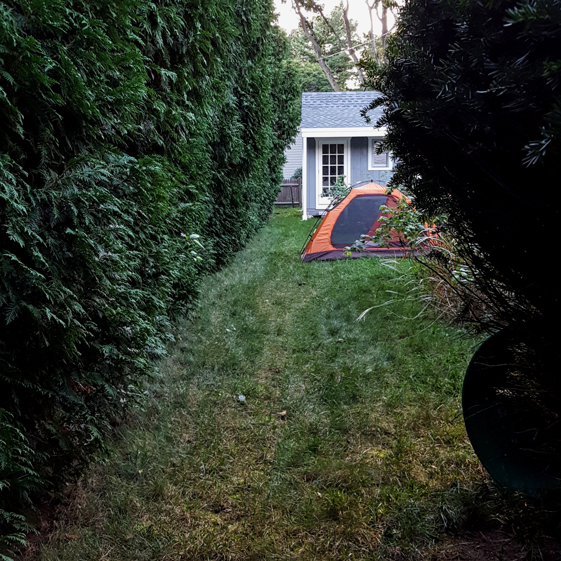 Rhode Island backyard camping