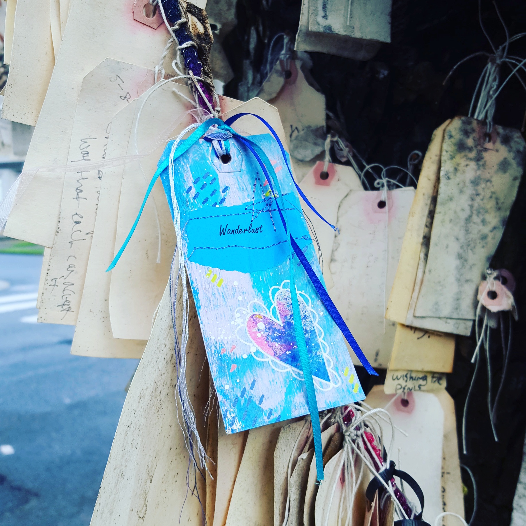 Wishing Tree in NE PDX, where I left one of Kristi's tags