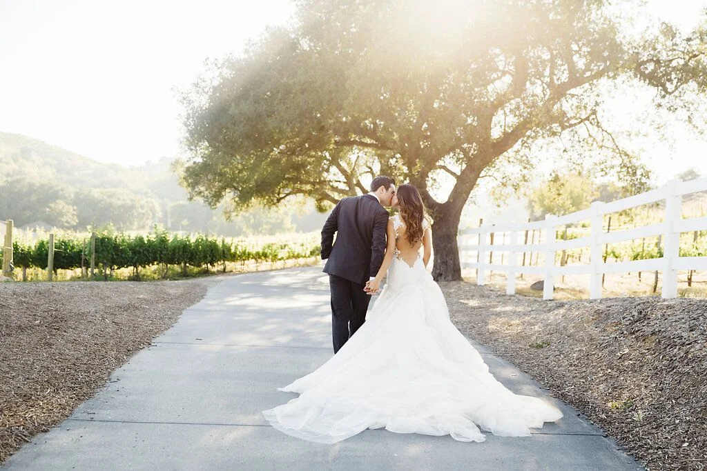 Outdoor Malibu Wedding Garden Driveway 