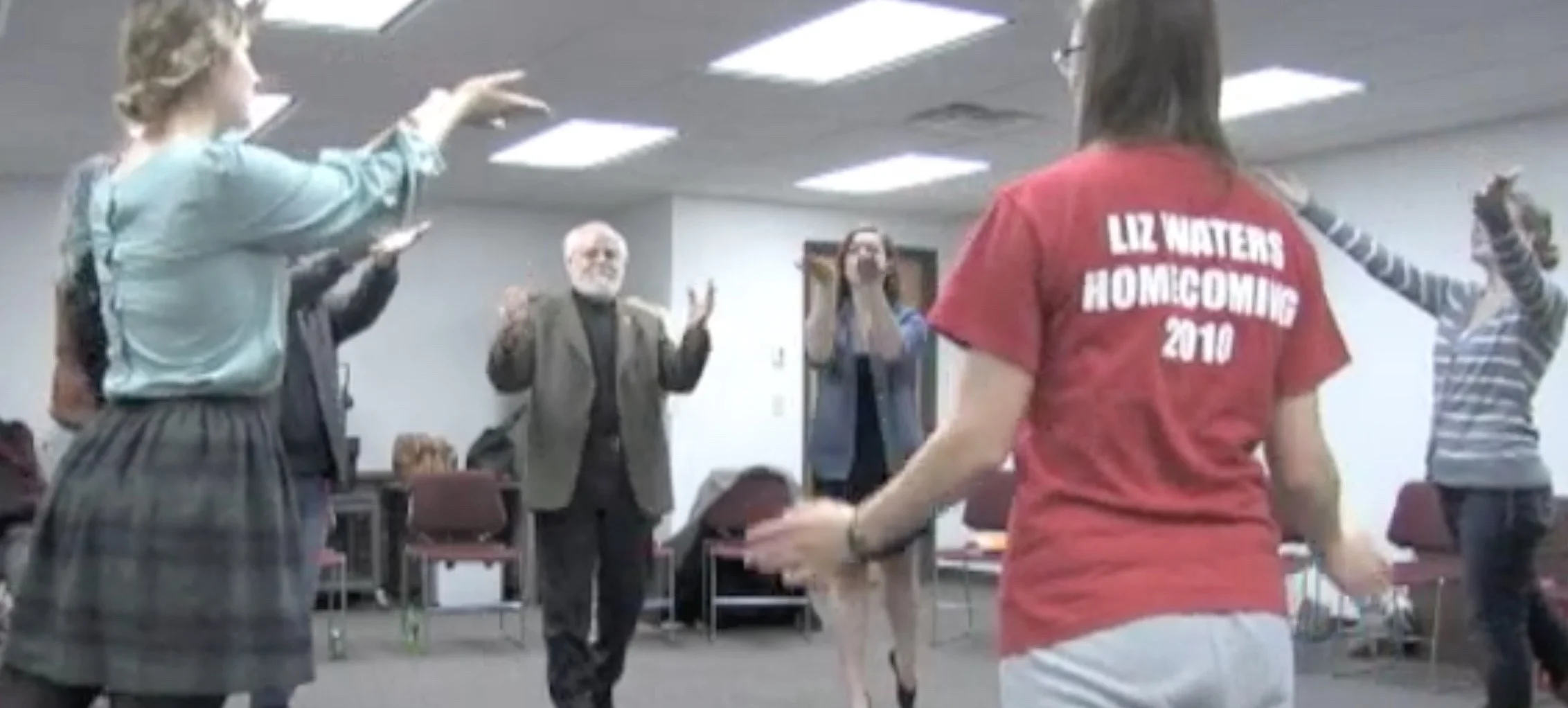 Dr. Gary Hoff and students
