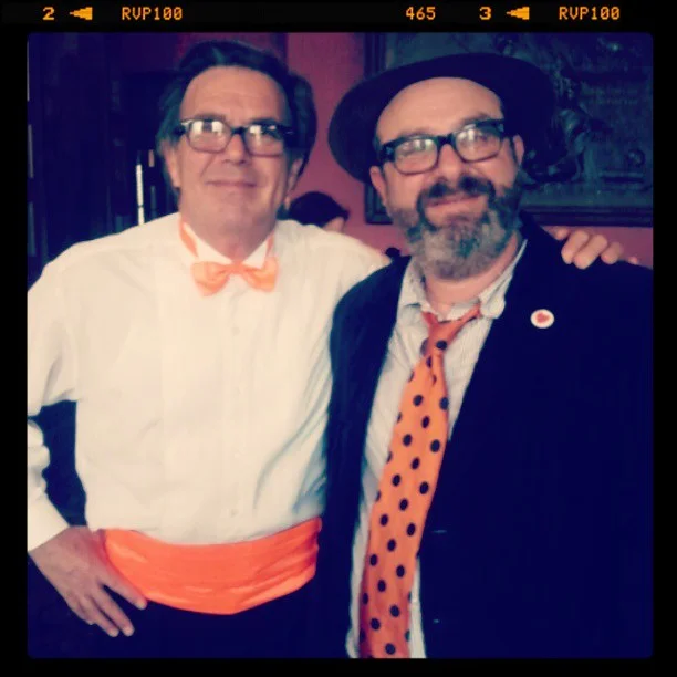On film set of Hey Monster, Hands Off My City! with the late great Kevin Meany.jpg