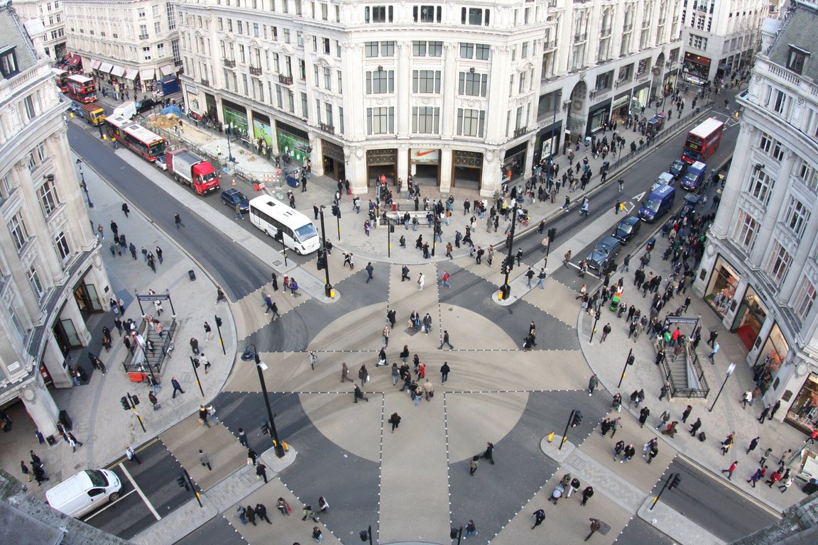 ..and after removal of barriers and new widened crossings. 